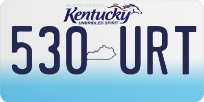 KY license plate 530URT