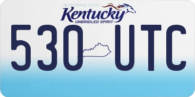 KY license plate 530UTC