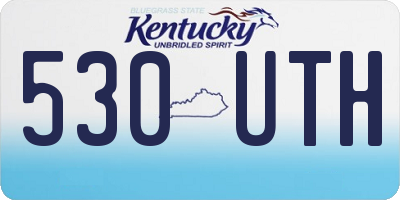 KY license plate 530UTH