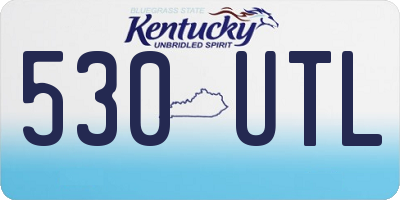 KY license plate 530UTL