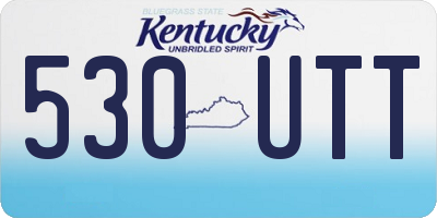 KY license plate 530UTT