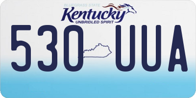 KY license plate 530UUA