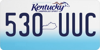 KY license plate 530UUC