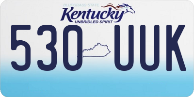 KY license plate 530UUK