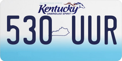 KY license plate 530UUR