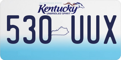 KY license plate 530UUX
