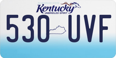 KY license plate 530UVF