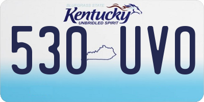 KY license plate 530UVO