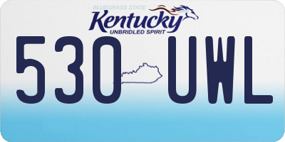 KY license plate 530UWL