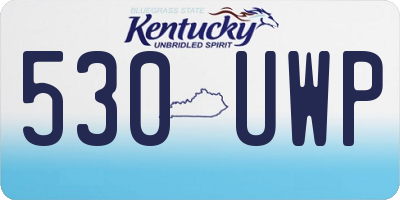 KY license plate 530UWP