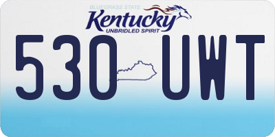 KY license plate 530UWT