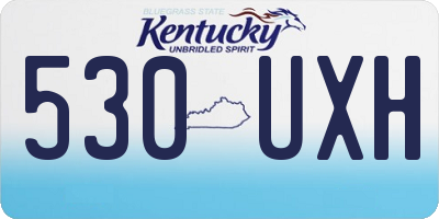 KY license plate 530UXH