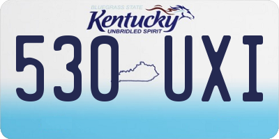 KY license plate 530UXI
