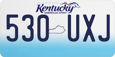 KY license plate 530UXJ