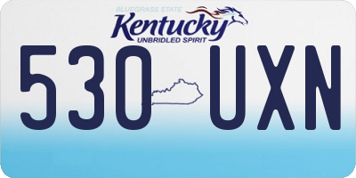 KY license plate 530UXN