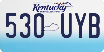 KY license plate 530UYB