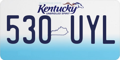 KY license plate 530UYL