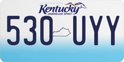 KY license plate 530UYY