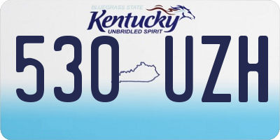 KY license plate 530UZH