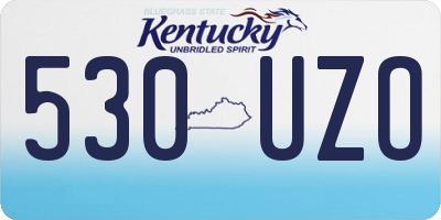 KY license plate 530UZO
