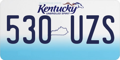 KY license plate 530UZS