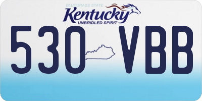 KY license plate 530VBB