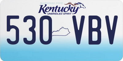 KY license plate 530VBV