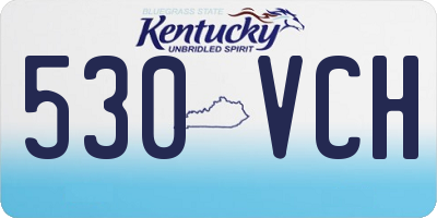 KY license plate 530VCH