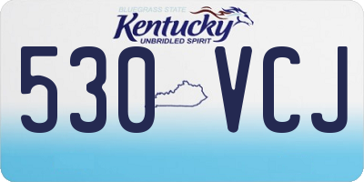 KY license plate 530VCJ