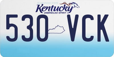 KY license plate 530VCK