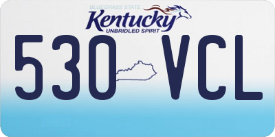 KY license plate 530VCL