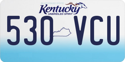 KY license plate 530VCU