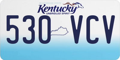 KY license plate 530VCV