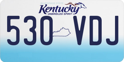 KY license plate 530VDJ