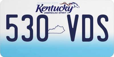 KY license plate 530VDS
