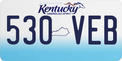 KY license plate 530VEB