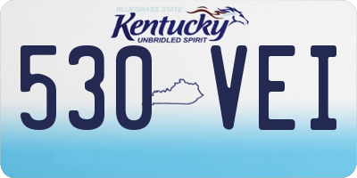 KY license plate 530VEI