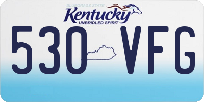 KY license plate 530VFG