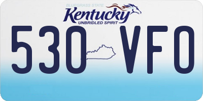KY license plate 530VFO