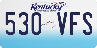 KY license plate 530VFS