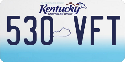 KY license plate 530VFT