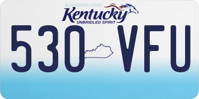 KY license plate 530VFU