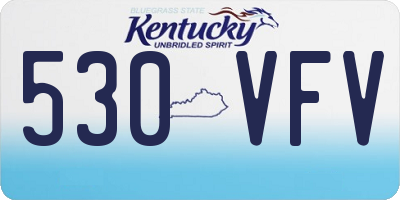 KY license plate 530VFV