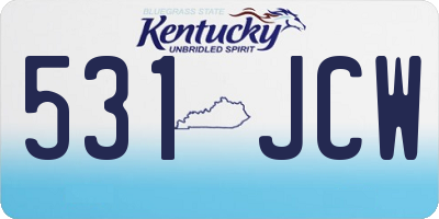 KY license plate 531JCW