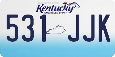 KY license plate 531JJK