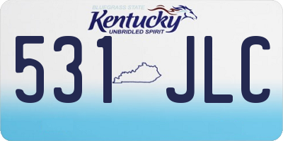 KY license plate 531JLC