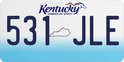 KY license plate 531JLE
