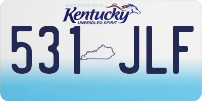 KY license plate 531JLF