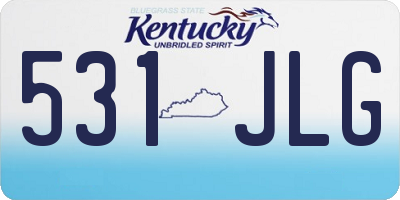 KY license plate 531JLG