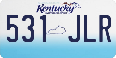 KY license plate 531JLR